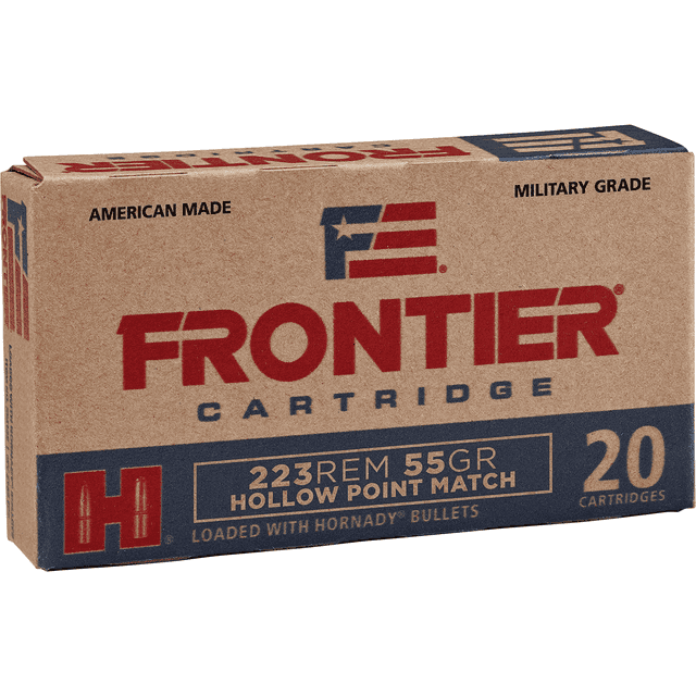 Frontier Cartridge Rifle 223 Rem 55 gr Hollow Point Match 20rds Frontier Cartridge Rifle 223 Rem 55 gr Hollow Point Match 20rds