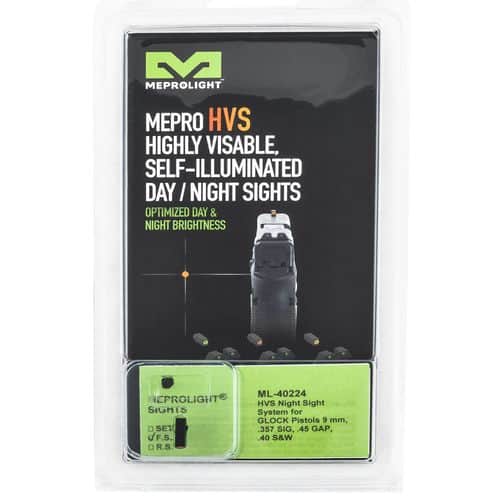 MEPRO USA LLC ML40224F.S O HVS Front Sight Fits Glock 17,17L,19,22,23,24,25,31,32,33,34,35,36,37,38,39 Fixed Orange Black MEPRO USA LLC ML40224F.S O HVS Front Sight Fits Glock 17,17L,19,22,23,24,25,31,32,33,34,35,36,37,38,39 Fixed Orange Black