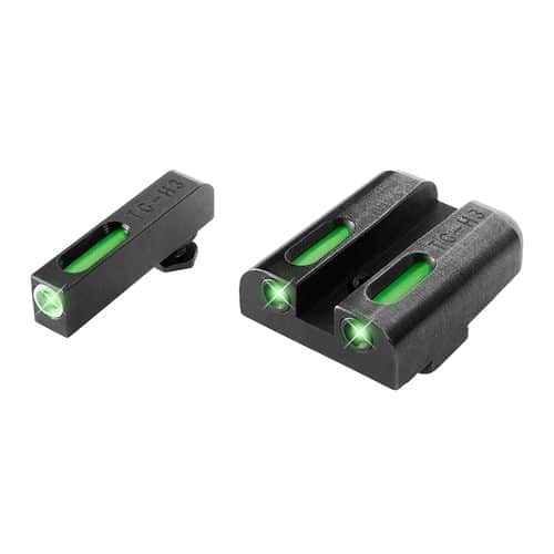 Truglo TFX Compatible w/Glock 20,21,25,28-32,37,40-41 3 Dot Green w/White Outline Green Black High Truglo TFX Compatible w/Glock 20,21,25,28-32,37,40-41 3 Dot Green w/White Outline Green Black High