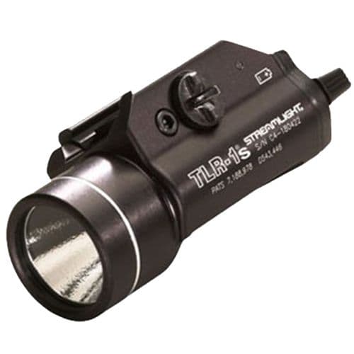 Streamlight 69210 TLR-1s Weapon Light with Strobe White C4 LED 300 Lumens CR123A Lithium Battery Black Anodized Aluminum Streamlight 69210 TLR-1s Weapon Light with Strobe White C4 LED 300 Lumens CR123A Lithium Battery Black Anodized Aluminum