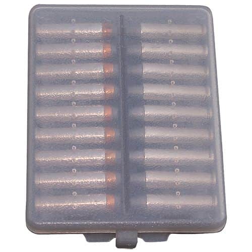MTM W18941 Handgun Ammo Wallet 9mm Luger/380 ACP 18 Rounds Clear Smoke Polyethylene MTM W18941 Handgun Ammo Wallet 9mm Luger/380 ACP 18 Rounds Clear Smoke Polyethylene