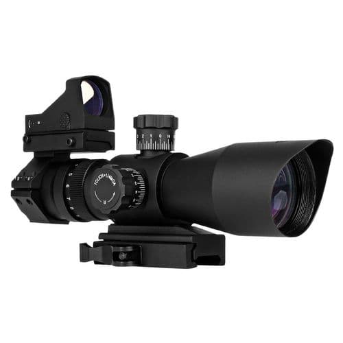 Trinity Force SR11S3942RGB Redcon 3-9x 42mm Obj 37.90-11.50 ft @ 100 yds FOV 32.5mm Tube Black Matte Finish Tri-Illuminated Mil-Dot/Red Micro Dot Trinity Force SR11S3942RGB Redcon 3-9x 42mm Obj 37.90-11.50 ft @ 100 yds FOV 32.5mm Tube Black Matte Finish Tri-Illuminated Mil-Dot/Red Micro Dot