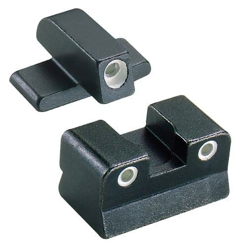 Trijicon 600049 Bright and Tough Night Sights Beretta 92A1/96A1 Tritium Green w/White Outline Black Trijicon 600049 Bright and Tough Night Sights Beretta 92A1/96A1 Tritium Green w/White Outline Black