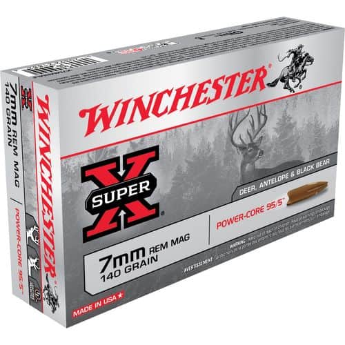 Winchester Ammo X7MMRMLF Super-X 7mm Rem Mag 140 gr Power-Core 95/5 20 Bx/ 10 Cs Winchester Ammo X7MMRMLF Super-X 7mm Rem Mag 140 gr Power-Core 95/5 20 Bx/ 10 Cs