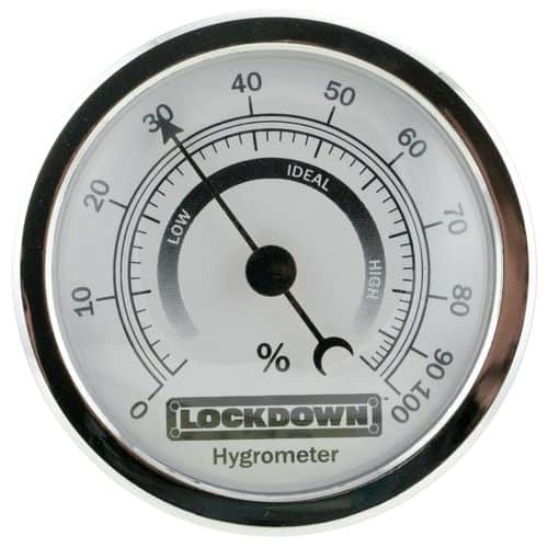Lockdown 222111 Vault Hygrometer with Fastener/Hook Lockdown 222111 Vault Hygrometer with Fastener/Hook