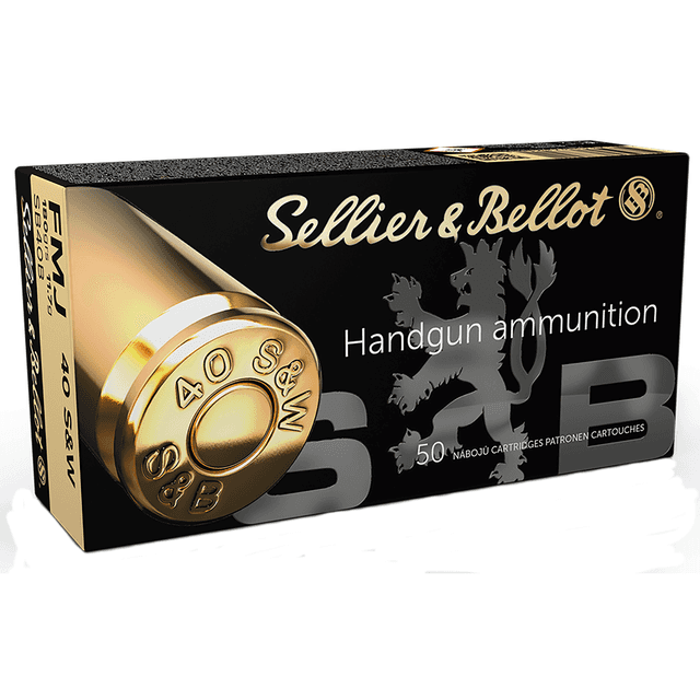 Sellier & Bellot 40 S&W Handgun Ammo 180 gr Full Metal Jacket (FMJ) Sellier & Bellot 40 S&W Handgun Ammo 180 gr Full Metal Jacket (FMJ)