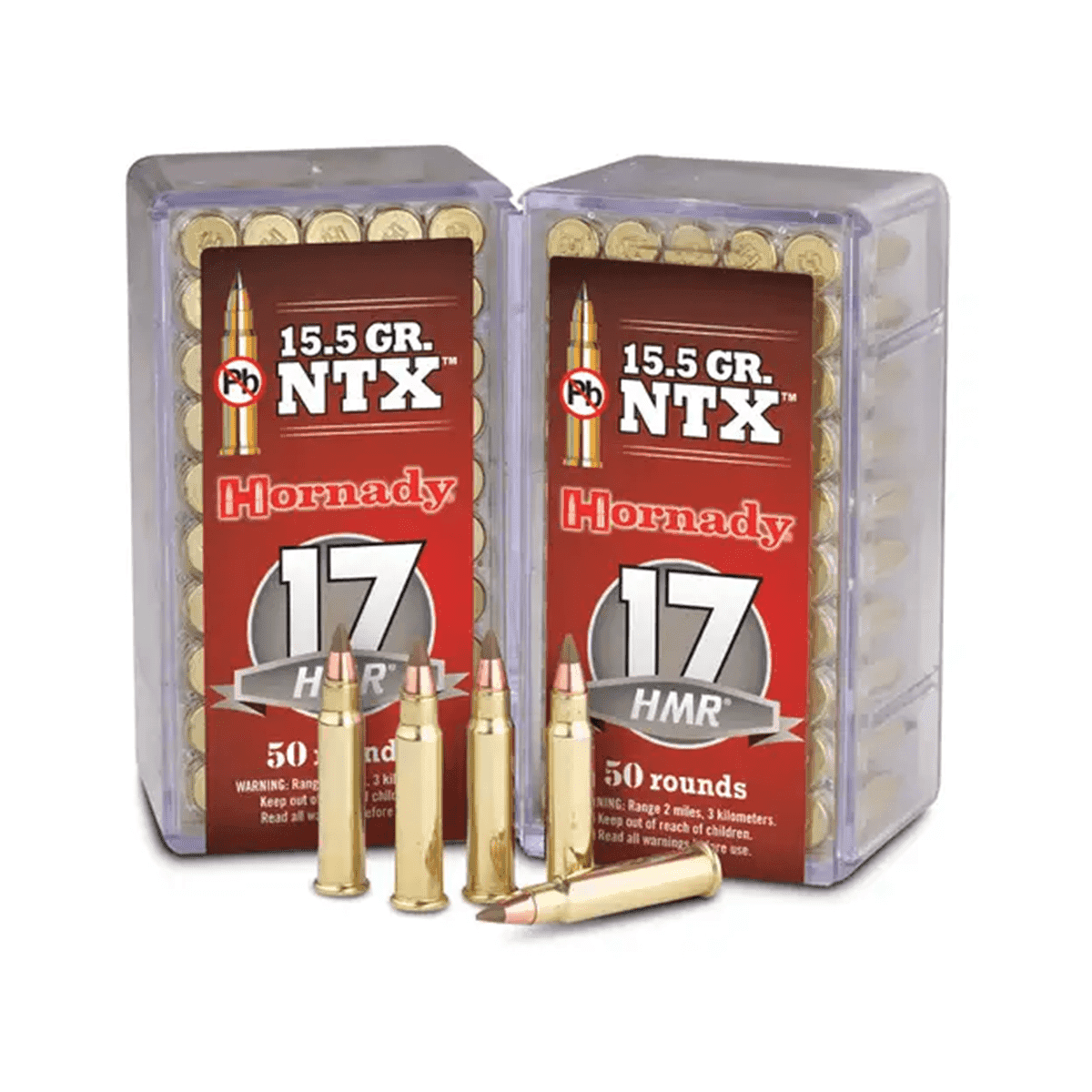 Hornady 17 HMR 15.5 gr Lead-Free NTX 50rd Box Rimfire Ammo Hornady 17 HMR 15.5 gr Lead-Free NTX 50rd Box Rimfire Ammo