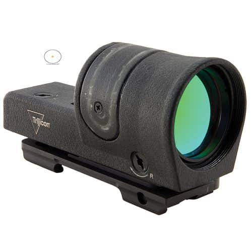 Trijicon 800038 Reflex with Flattop Mount 1x 42mm Obj 6.5 MOA Illuminated Amber Dot Black Trijicon 800038 Reflex with Flattop Mount 1x 42mm Obj 6.5 MOA Illuminated Amber Dot Black