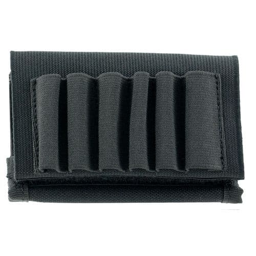 Uncle Mikes 88482 Buttstock Shell Holder With Flap 6 Rounds Rifle Black Nylon Uncle Mikes 88482 Buttstock Shell Holder With Flap 6 Rounds Rifle Black Nylon