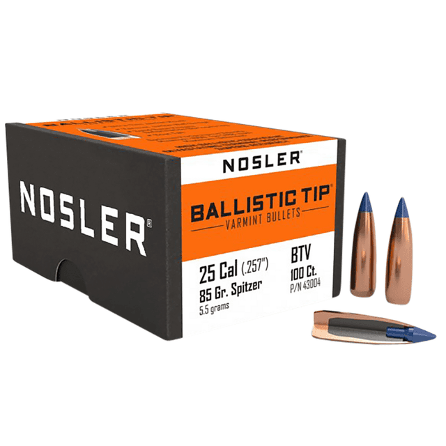 Nosler Ballistic Tip Varmint bullets, 25Cal - 43004 Nosler Ballistic Tip Varmint bullets, 25Cal - 43004