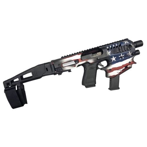 Command Arms MCKUSA MCK Limited Edition Conversion Kit Fits Glock G17/19/19x Gen3-5 Synthetic Black/USA Flag Command Arms MCKUSA MCK Limited Edition Conversion Kit Fits Glock G17/19/19x Gen3-5 Synthetic Black/USA Flag