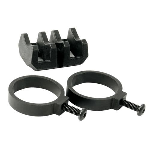 Magpul MAG614-BLK Light Mount V-Block and Rings Black Aluminum/Polymer Magpul MAG614-BLK Light Mount V-Block and Rings Black Aluminum/Polymer