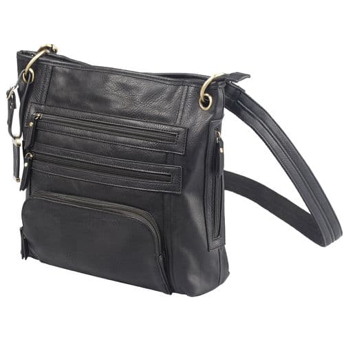 Bulldog BDP038 Cross Body Purse Shoulder Most Small Pistols/Revolvers Leather Black Bulldog BDP038 Cross Body Purse Shoulder Most Small Pistols/Revolvers Leather Black