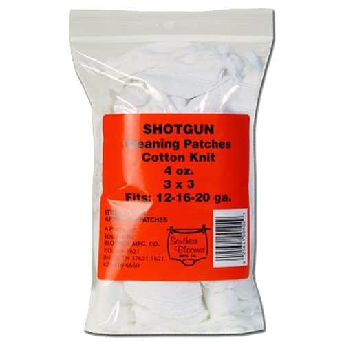 Southern Bloomer 104 Cleaning Patches Shotgun 12ga, 16ga, 20ga Cotton 85 Per Pack Southern Bloomer 104 Cleaning Patches Shotgun 12ga, 16ga, 20ga Cotton 85 Per Pack
