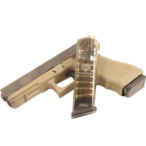 ETS Group GLK-17 Glock Compatible 9mm Luger G17,18,19,19x,26,34,45 17rd Clear Detachable ETS Group GLK-17 Glock Compatible 9mm Luger G17,18,19,19x,26,34,45 17rd Clear Detachable