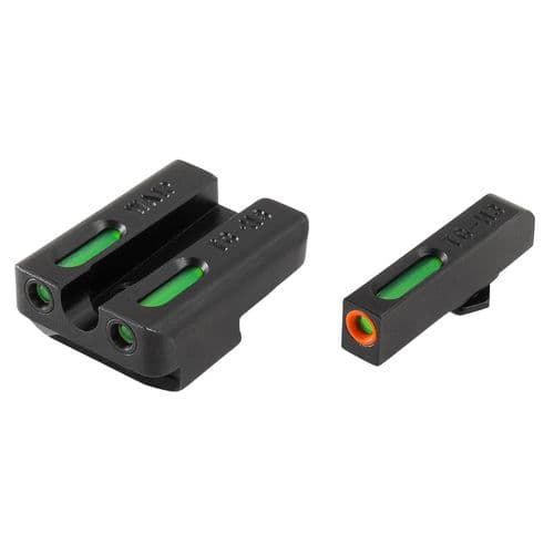 Truglo TG13WA1PC Brite-Site TFX Pro Day/Night Sights Walther PPQ Tritium/Fiber Optic Green w/Orange Outline Front U-Notch Green Rear Black Truglo TG13WA1PC Brite-Site TFX Pro Day/Night Sights Walther PPQ Tritium/Fiber Optic Green w/Orange Outline Front U-Notch Green Rear Black