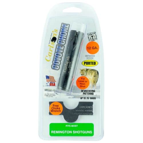 Carlsons 30044 Coyote Rem Choke 12 Gauge 17-4 Stainless Steel Black Ported Carlsons 30044 Coyote Rem Choke 12 Gauge 17-4 Stainless Steel Black Ported