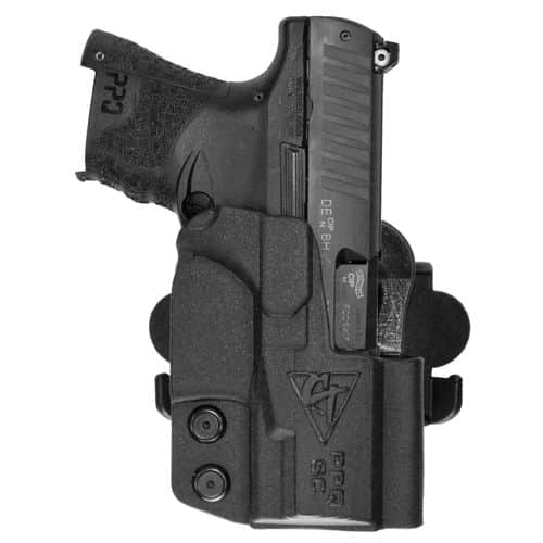 Comp-Tac C241WA225RBKN International OWB Black Kydex Belt Loop/Paddle Fits Walther PPQ SubCompact Right Hand Comp-Tac C241WA225RBKN International OWB Black Kydex Belt Loop/Paddle Fits Walther PPQ SubCompact Right Hand