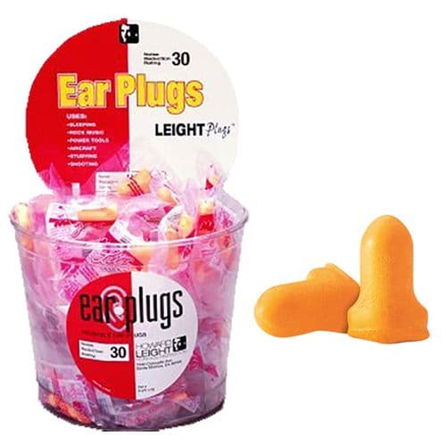 Howard Leight RLPF1T0 Leight Plugs Foam 30 dB Orange 100 Pair Howard Leight RLPF1T0 Leight Plugs Foam 30 dB Orange 100 Pair