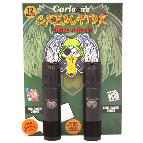 Carlson's Choke Tubes 11622 Cremator 12 Gauge Mid-Range Long Range Non-Ported 17-4 Stainless Steel Carlson's Choke Tubes 11622 Cremator 12 Gauge Mid-Range Long Range Non-Ported 17-4 Stainless Steel