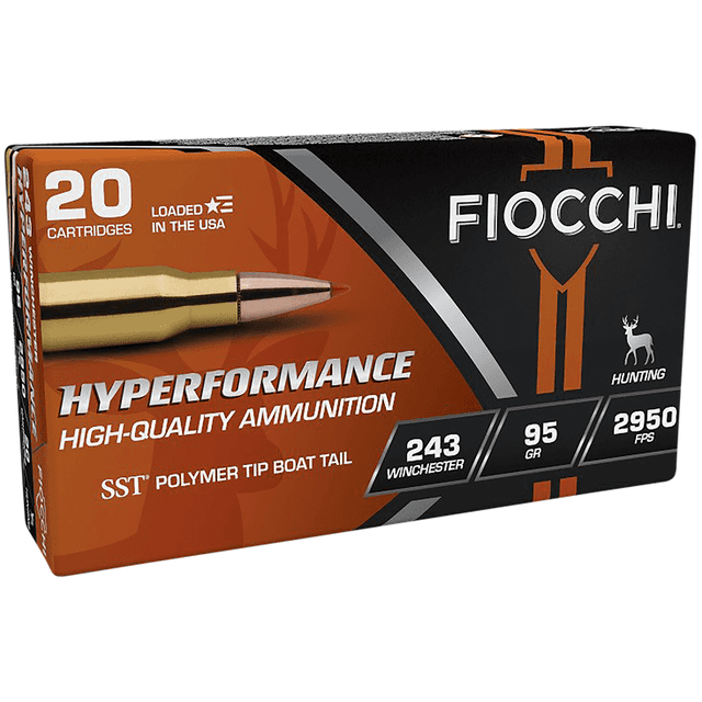 Fiocchi Hyperformance 243 Win 95 gr Super Shock Tip 20 Per Box Fiocchi Hyperformance 243 Win 95 gr Super Shock Tip 20 Per Box