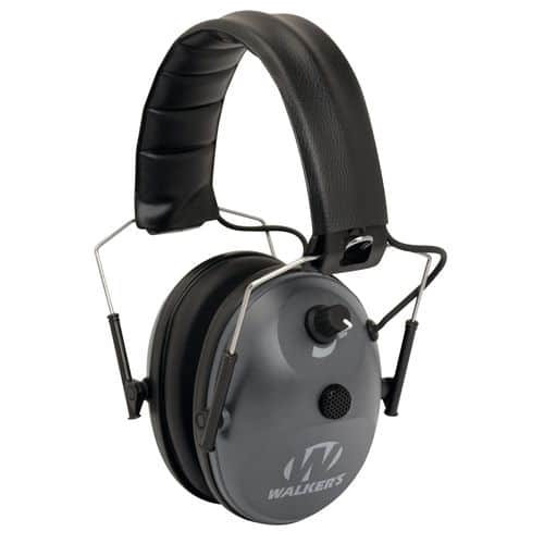 Walkers GWPWLK1MEM Low Profile Electronic Earmuff Electronic Earmuff 24 dB Gray Walkers GWPWLK1MEM Low Profile Electronic Earmuff Electronic Earmuff 24 dB Gray