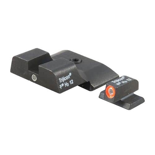 Trijicon 600722 HD Night Sights S&W M&P Shield 3 Dot Green Tritium w/Orange Outline Green w/Black Outline Black Trijicon 600722 HD Night Sights S&W M&P Shield 3 Dot Green Tritium w/Orange Outline Green w/Black Outline Black