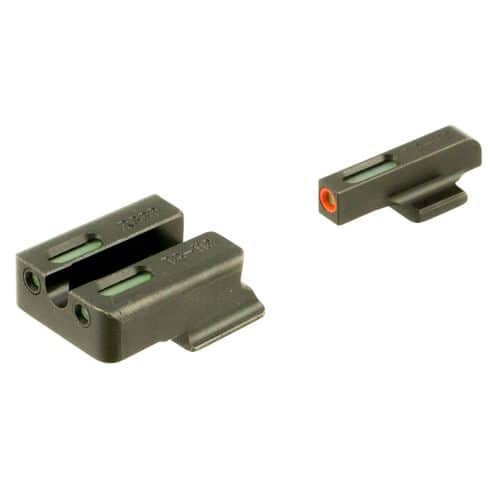 Truglo TG13RS3PC Brite-Site TFX Pro Day/Night Sights Ruger American Tritium/Fiber Optic Green w/Orange Outline Front U-Notch Green Rear Black Truglo TG13RS3PC Brite-Site TFX Pro Day/Night Sights Ruger American Tritium/Fiber Optic Green w/Orange Outline Front U-Notch Green Rear Black