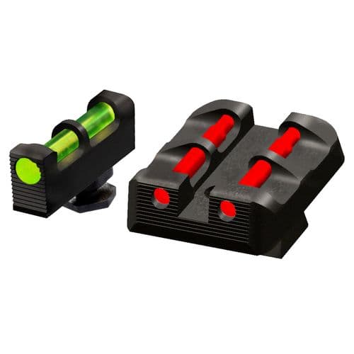 Hiviz GLT178 Target Sights Fits All Glock Green/Red/White Front Green/Red/Black Rear Hiviz GLT178 Target Sights Fits All Glock Green/Red/White Front Green/Red/Black Rear