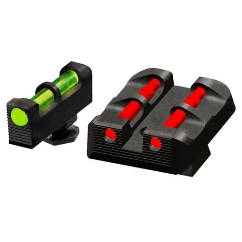 Hiviz GLT178 Target Sights Fits All Glock Green/Red/White Front Green/Red/Black Rear Hiviz GLT178 Target Sights Fits All Glock Green/Red/White Front Green/Red/Black Rear