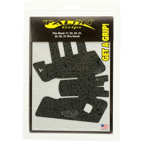 Talon Grips 103R Adhesive Grip fits Glock 17/22/24/31/34/35/37 Gen3 Black Textured Rubber Talon Grips 103R Adhesive Grip fits Glock 17/22/24/31/34/35/37 Gen3 Black Textured Rubber
