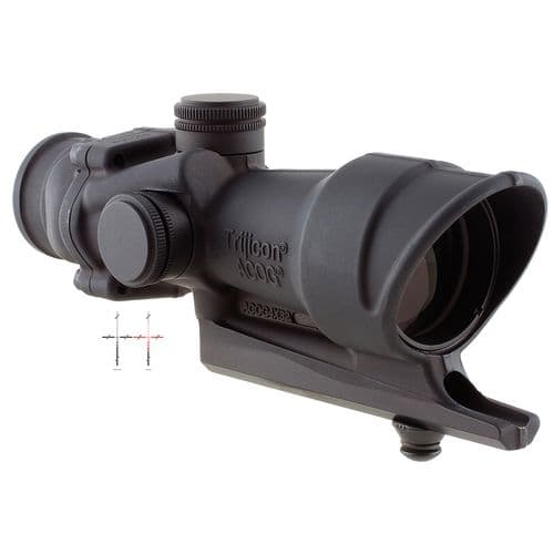 Trijicon 100103 ACOG 4x 32mm Obj 36.8 ft @ 100 yds FOV Black Matte Finish Illuminated Red Crosshair 223 Trijicon 100103 ACOG 4x 32mm Obj 36.8 ft @ 100 yds FOV Black Matte Finish Illuminated Red Crosshair 223