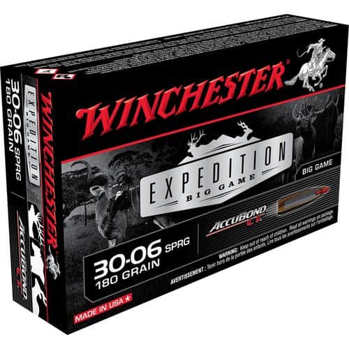 Winchester Ammo S3006CT Expedition Big Game 30-06 Springfield 180 gr AccuBond CT 20 Bx/ 10 Cs Winchester Ammo S3006CT Expedition Big Game 30-06 Springfield 180 gr AccuBond CT 20 Bx/ 10 Cs