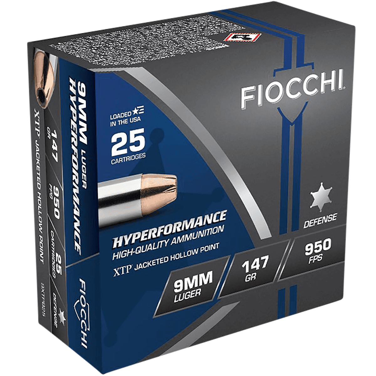 Fiocchi 9XTPB25 Extrema 9mm Luger 147 gr XTP Hollow Point 25 Bx/ 20 Cs Fiocchi 9XTPB25 Extrema 9mm Luger 147 gr XTP Hollow Point 25 Bx/ 20 Cs