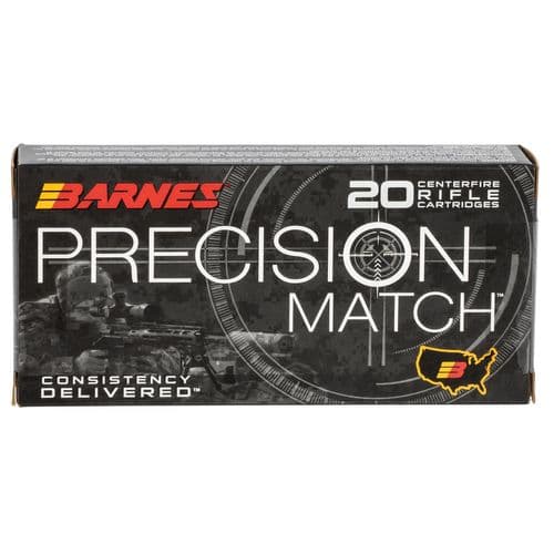 Barnes Bullets 30848 Precision Match 5.56x45mm 85 gr OTM Boat Tail 20 Bx Barnes Bullets 30848 Precision Match 5.56x45mm 85 gr OTM Boat Tail 20 Bx