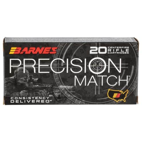 Barnes Bullets 30848 Precision Match 5.56x45mm 85 gr OTM Boat Tail 20 Bx Barnes Bullets 30848 Precision Match 5.56x45mm 85 gr OTM Boat Tail 20 Bx