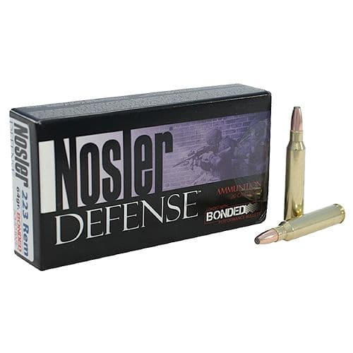 Nosler 39674 Defense 223 Rem 64 gr Bonded Solid Base 20 Bx/ 20 Cs Nosler 39674 Defense 223 Rem 64 gr Bonded Solid Base 20 Bx/ 20 Cs