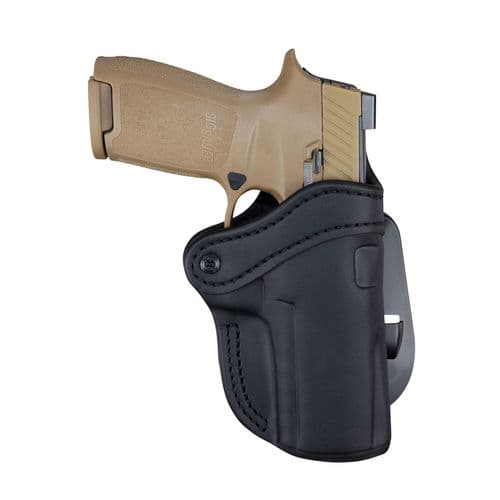 1791 Gunleather PDH24SBLR PDH 2.4 Stealth Black Leather OWB Springfield XD-M/Sig P320 Right Hand 1791 Gunleather PDH24SBLR PDH 2.4 Stealth Black Leather OWB Springfield XD-M/Sig P320 Right Hand