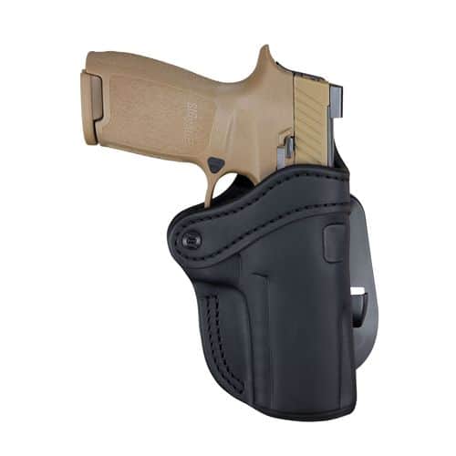 1791 Gunleather PDH24SBLR PDH 2.4 Stealth Black Leather OWB Springfield XD-M/Sig P320 Right Hand 1791 Gunleather PDH24SBLR PDH 2.4 Stealth Black Leather OWB Springfield XD-M/Sig P320 Right Hand