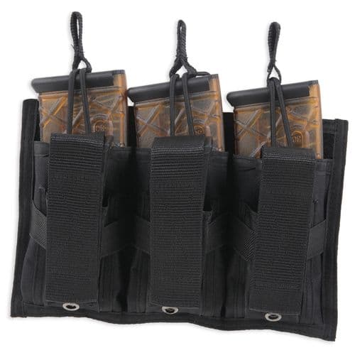 Bulldog BDT62 Tri-Double Mag Pouch MOLLE Black Belt Loop Compatible w/ 30-Round Compatible w/ High Capacity Bulldog BDT62 Tri-Double Mag Pouch MOLLE Black Belt Loop Compatible w/ 30-Round Compatible w/ High Capacity