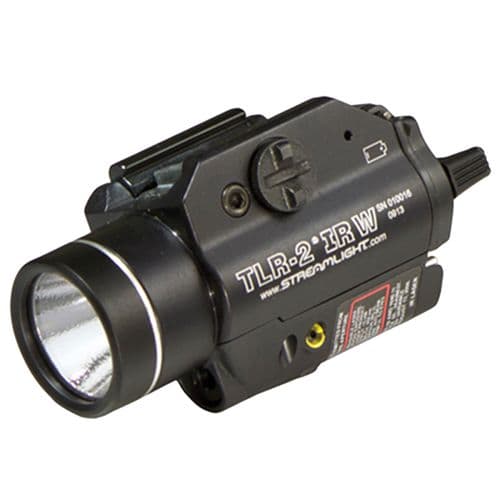 Streamlight 69165 TLR-2 IRW Tactical Light White C4 LED 300 Lumens CR123A Lithium Battery Black Aluminum with Infrared Laser Streamlight 69165 TLR-2 IRW Tactical Light White C4 LED 300 Lumens CR123A Lithium Battery Black Aluminum with Infrared Laser