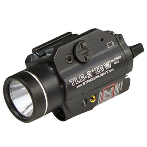 Streamlight 69165 TLR-2 IRW Tactical Light White C4 LED 300 Lumens CR123A Lithium Battery Black Aluminum with Infrared Laser Streamlight 69165 TLR-2 IRW Tactical Light White C4 LED 300 Lumens CR123A Lithium Battery Black Aluminum with Infrared Laser