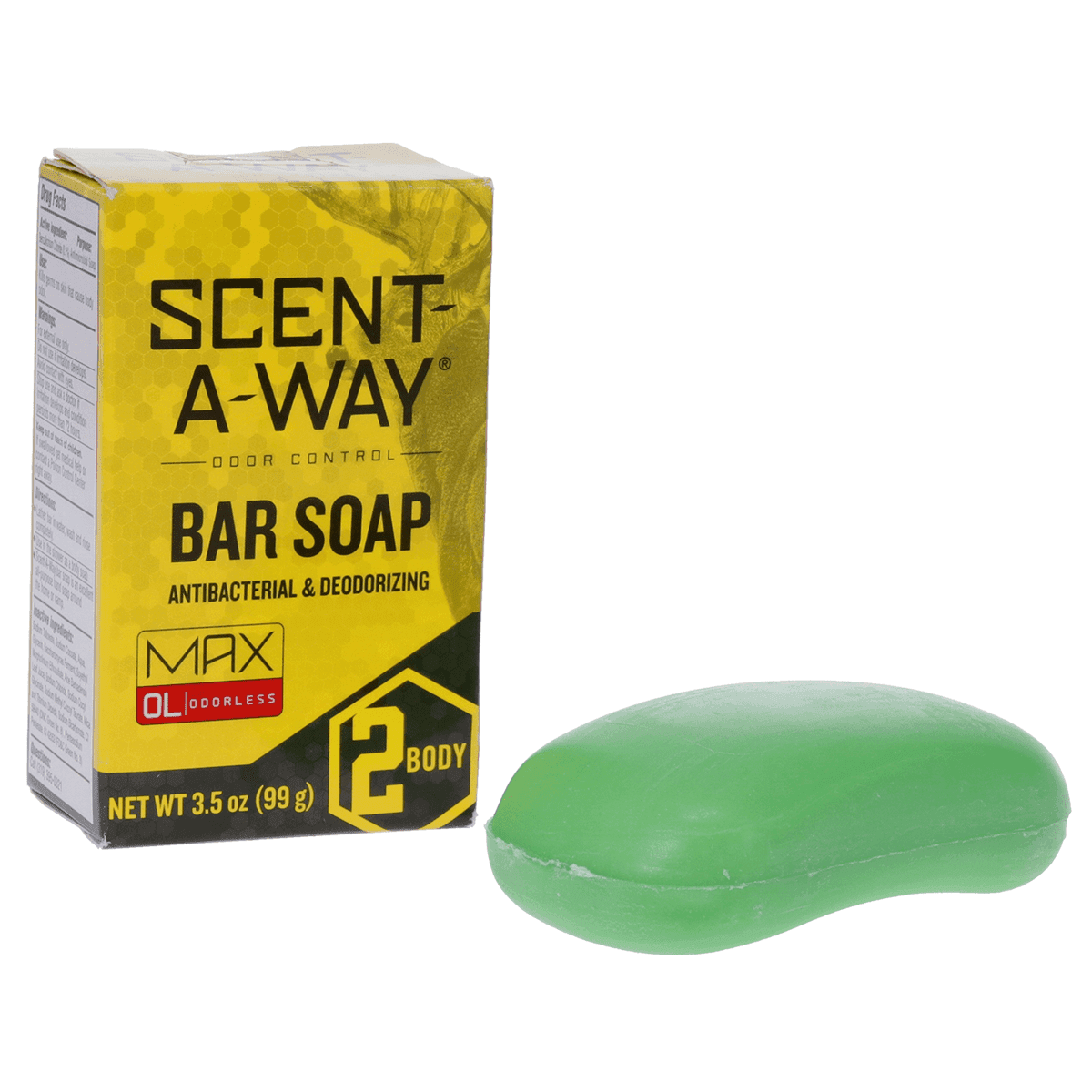 Hunters Specialties 07757 Scent-A-Way Max Bar Soap Odor Eliminator Natural Vegetable Proteins 3.5 oz Hunters Specialties 07757 Scent-A-Way Max Bar Soap Odor Eliminator Natural Vegetable Proteins 3.5 oz