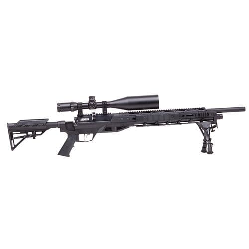 Benjamin BTAP22SX Tactical Armada .22 Pellet Black M4 Telescopic Stock 4-16x50mm AO Benjamin BTAP22SX Tactical Armada .22 Pellet Black M4 Telescopic Stock 4-16x50mm AO