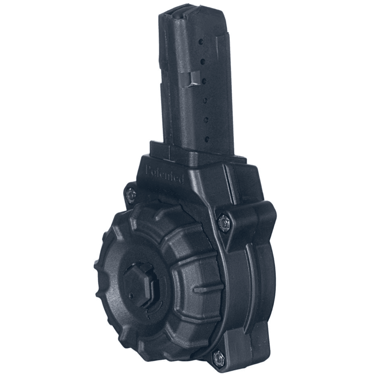 ProMag Standard Drum Magazine, Black DuPont Zytel Polymer 30rd 9mm Luger Fits AR-15 Compatible w/Glock Style Magazines - DRMA26 ProMag Standard Drum Magazine, Black DuPont Zytel Polymer 30rd 9mm Luger Fits AR-15 Compatible w/Glock Style Magazines - DRMA26