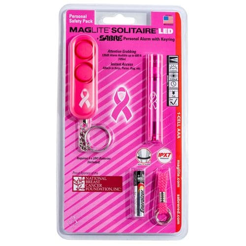 Maglite SJ3AUD6 Solitaire & Personal Alarm Maglite Solitaire & Personal Alarm Combo Pink Maglite SJ3AUD6 Solitaire & Personal Alarm Maglite Solitaire & Personal Alarm Combo Pink