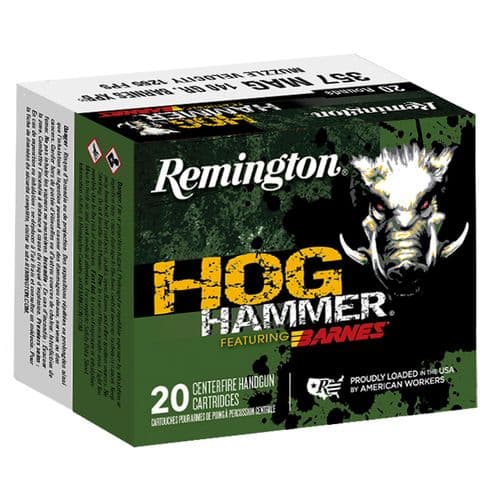 Remington Ammunition PHH357M1 Hog Hammer 357 Mag 140 gr Barnes XPB 20 Bx/ 10 Cs Remington Ammunition PHH357M1 Hog Hammer 357 Mag 140 gr Barnes XPB 20 Bx/ 10 Cs