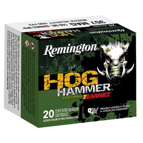 Remington Ammunition PHH357M1 Hog Hammer 357 Mag 140 gr Barnes XPB 20 Bx/ 10 Cs Remington Ammunition PHH357M1 Hog Hammer 357 Mag 140 gr Barnes XPB 20 Bx/ 10 Cs