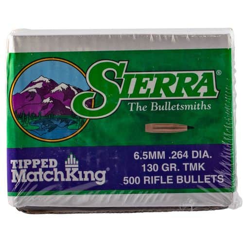 Sierra 7430C Tipped MatchKing 264 Cal .264 130 gr Tipped MatchKing 500 Sierra 7430C Tipped MatchKing 264 Cal .264 130 gr Tipped MatchKing 500