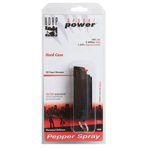 UDAP HCB Pepper Spray .4 oz/11g 10% OC Pepper Up to 10 Feet Black UDAP HCB Pepper Spray .4 oz/11g 10% OC Pepper Up to 10 Feet Black